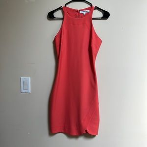 Elizabeth and James Halter dress. Color: Coral. Size 4.